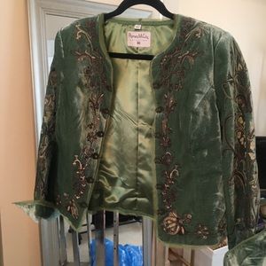 Green Velvet Jacket by Pamela McCoy